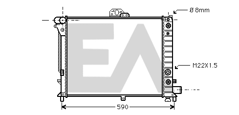 Radiator, engine cooling (31R62009)
