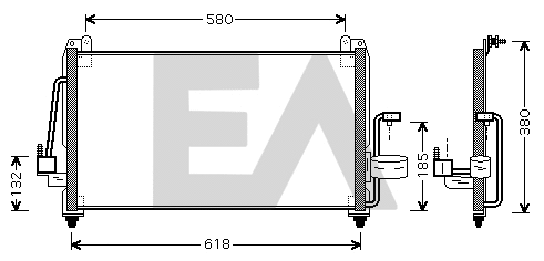 Condenser, air conditioning (30C20009)