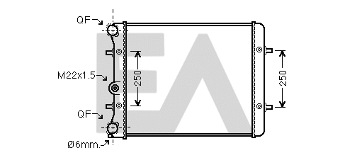 Radiator, engine cooling (31R77044)