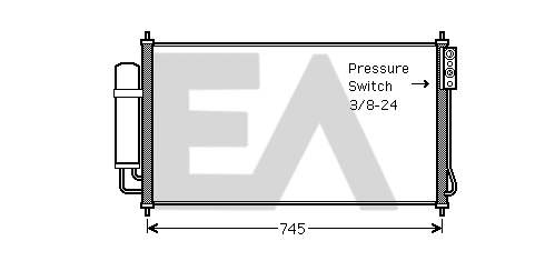 Condenser, air conditioning (30C18037)