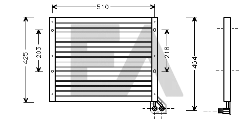 Condenser, air conditioning (30C25008)