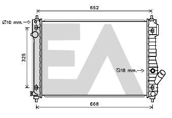 Radiator, engine cooling (31R14008)