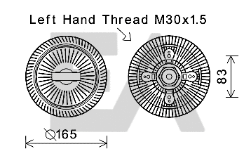 Fan Wheel, engine cooling (35C60D01)