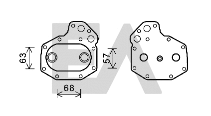 Oil Cooler, engine oil (37G45006)