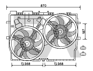 Fan, engine cooling (33V25078)
