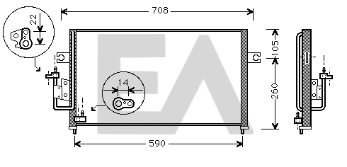 Condenser, air conditioning (30C28007)