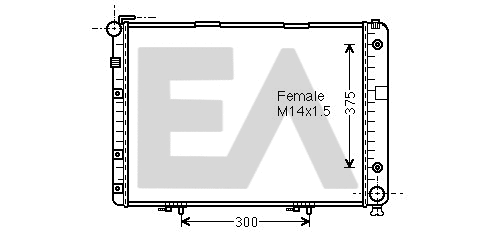 Radiator, engine cooling (31R50123)