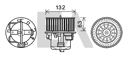 Electric Motor, interior blower (42A78005)