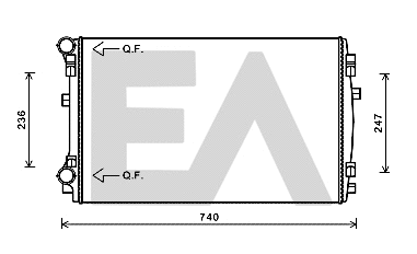 Radiator, engine cooling (31R77127)