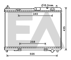 Radiator, engine cooling (31R22099)
