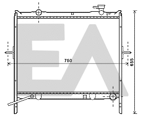 Radiator, engine cooling (31R36053)