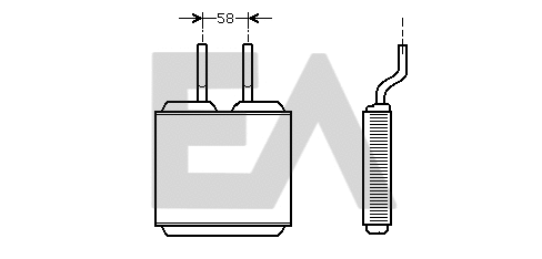 Heat Exchanger, interior heating (45C54015)