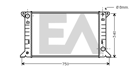 Radiator, engine cooling (31R22032)