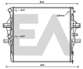 Radiator, engine cooling (31R30042)