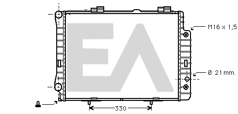 Radiator, engine cooling (31R50132)