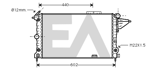 Radiator, engine cooling (31R54152)