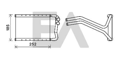 Heat Exchanger, interior heating (45C28034)