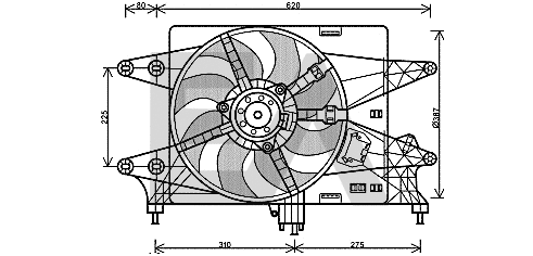 Fan, engine cooling (33V25054)