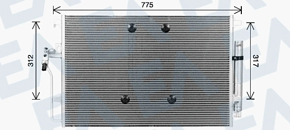 Condenser, air conditioning (30C50060)