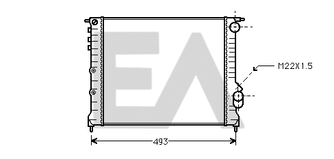Radiator, engine cooling (31R60097)