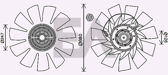 Fan Wheel, engine cooling (35C76C06)
