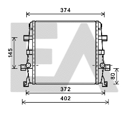 Radiator, engine cooling (31R02009)