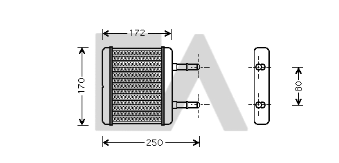 Heat Exchanger, interior heating (45C28011)
