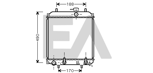 Radiator, engine cooling (31R19038)