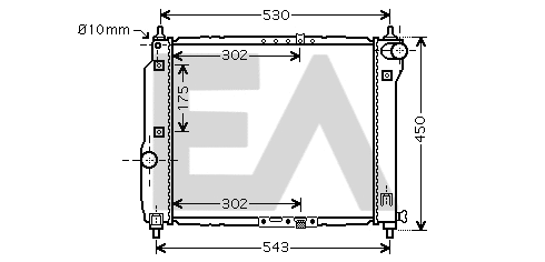 Radiator, engine cooling (31R20047)
