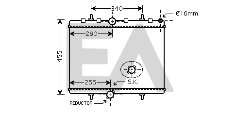 Radiator, engine cooling (31R55123)