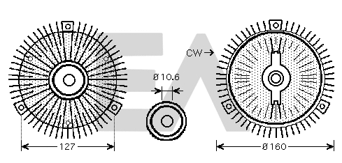 Fan Wheel, engine cooling (35C50D19)