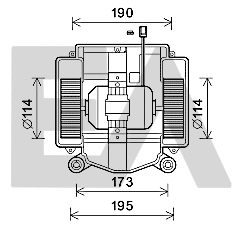 Electric Motor, interior blower (42A50039)