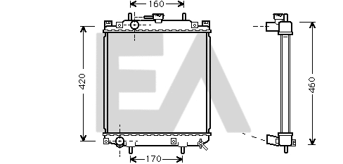 Radiator, engine cooling (31R19031)