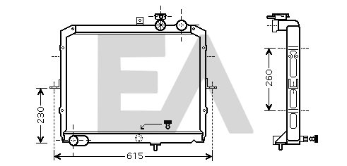 Radiator, engine cooling (31R36071)