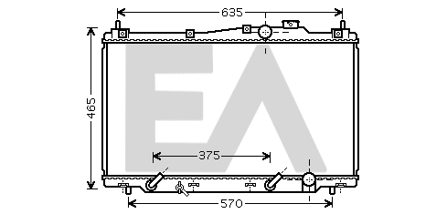 Radiator, engine cooling (31R26070)