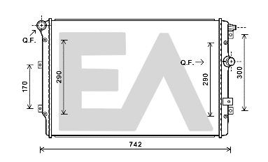Radiator, engine cooling (31R77124)