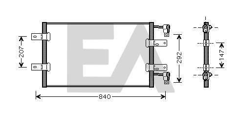 Condenser, air conditioning (30C60040)