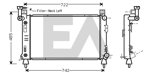 Radiator, engine cooling (31R12015)