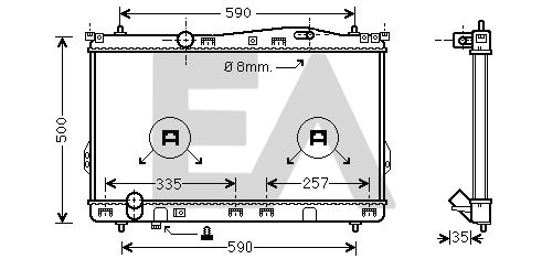 Radiator, engine cooling (31R28027)