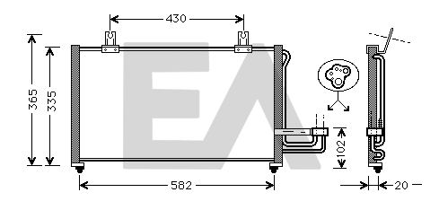 Condenser, air conditioning (30C36007)