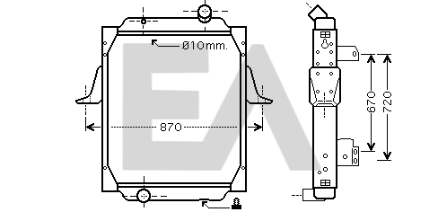 Radiator, engine cooling (31R59031)