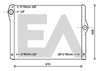 Radiator, engine cooling (31R07107)