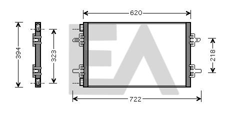 Condenser, air conditioning (30C60036)