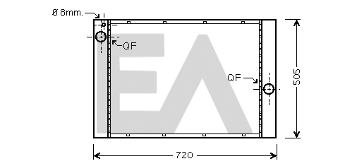 Radiator, engine cooling (31R07101)
