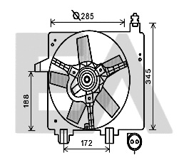 Fan, engine cooling (33V22039)