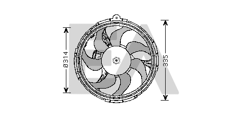 Fan, engine cooling (33V25035)