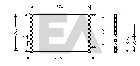 Condenser, air conditioning (30C03006)