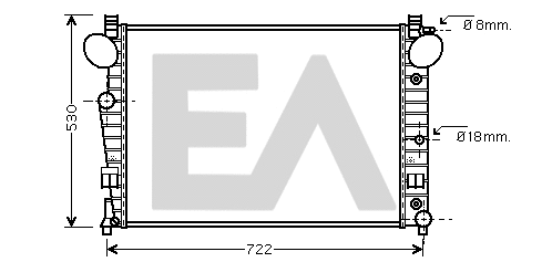 Radiator, engine cooling (31R50159)