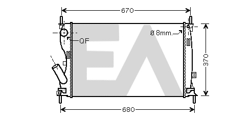 Radiator, engine cooling (31R22130)