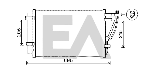 Condenser, air conditioning (30C36049)